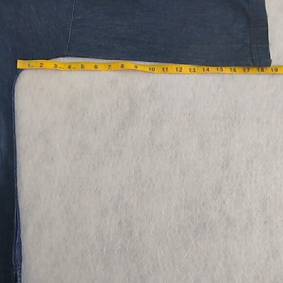 Universal Thread 100% Cotton Long Sleeve V-Neck Dark Blue Denim Top Size Small - Picture 7 of 10